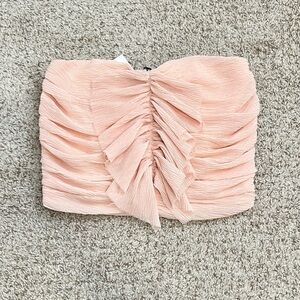 NWT Fab'rik Susie Strapless Front Detail Top